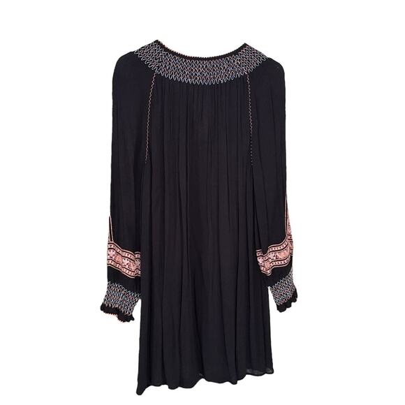 Free People Wind Willow Embroidered Tassel Tie Dress XS - Picture 4 of 5